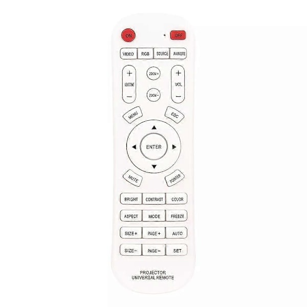Ny Universell Fjernkontroll for Panasonic Epson Benq Dell Viewsonic Projektor