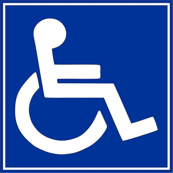 Dekal bildekal bildörr handikapparkering toalett wc panel