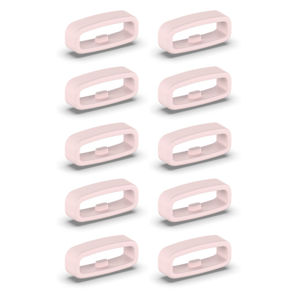 Loop för 22 mm klockarmband 10-pack Svart