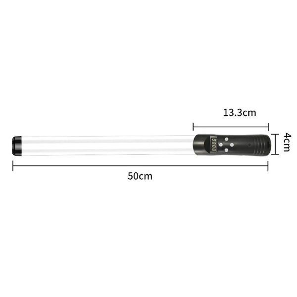 RGB Professionell handhållen påfyllningsljusstav Fotografering Live Atmosfär Påfyllningsljus
