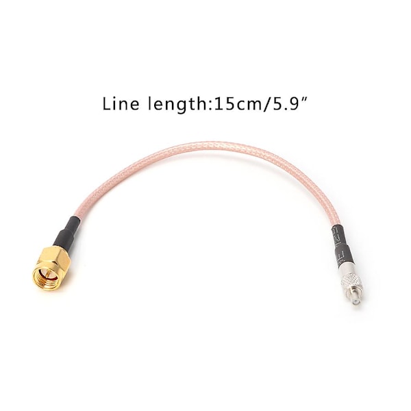 Rett TS9 Hunnkontakt Til SMA Hannplugg RG316 Koaksial Pigtail Kabelmontering E