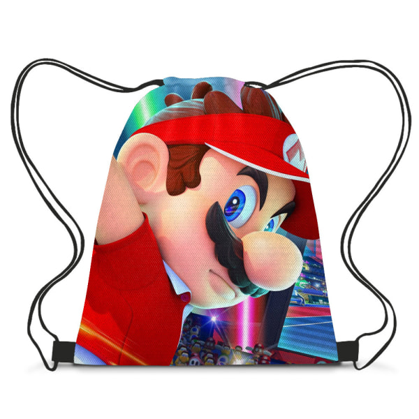 Sportsopbevaring polyester klud Mario snørelommer Moderigtige snørelommer med snøre Q
