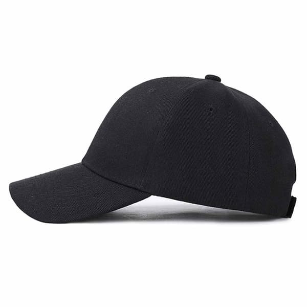 Sort kasket Sport Strapback Velcro-spænde