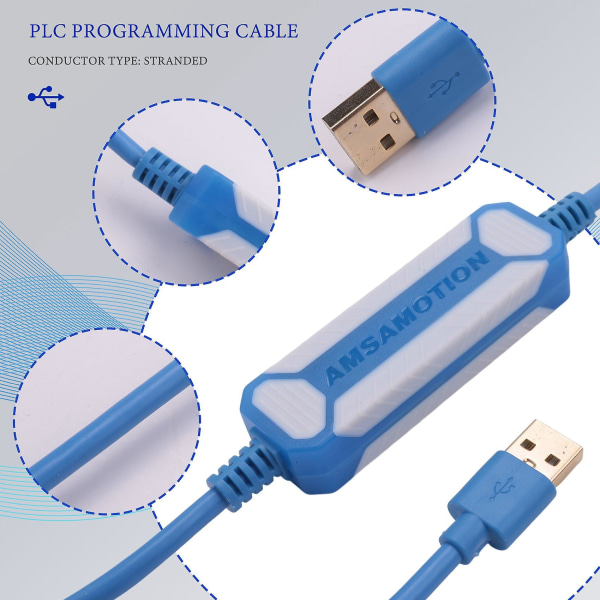 Tsxpcx3030-c Egnet Twido-serie Plc-programmeringskabel Tsxpcx3030 Nedlastingskabel