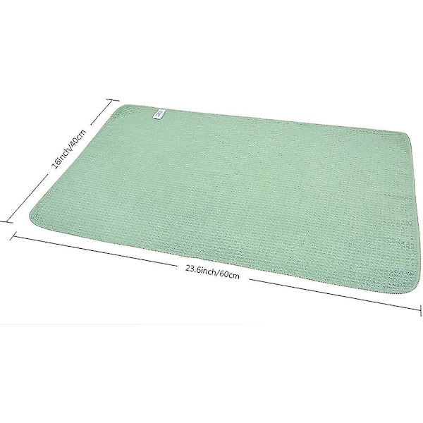 Våffelkökshandduk 4-pack 40 cm x 60 cm Grön Mikrofiber Kök Handduk Diskhandduk