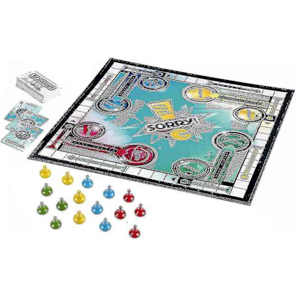 Hasbro Gaming Beklager! Parker Brothers Familiebrettspill For 2 Til 4 Spillere Fra 6 År Og Oppover For Voksen Ungdom Barn