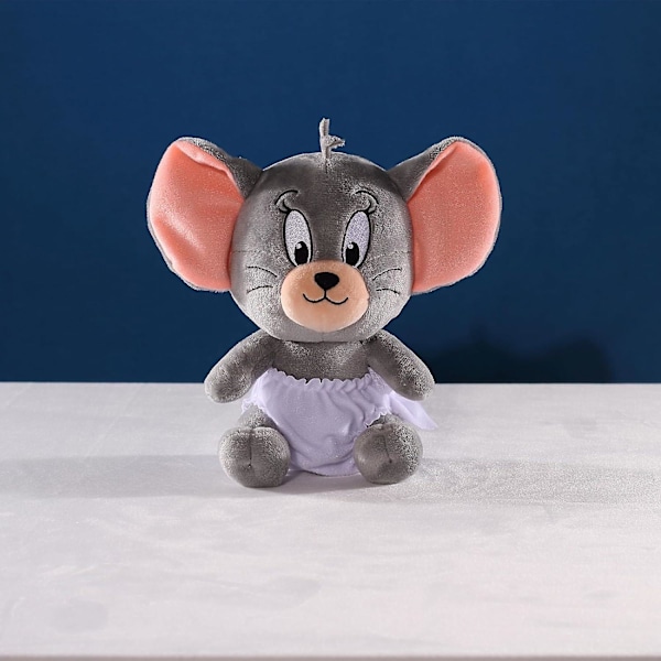 Klassisk tecknad animation Tom Katt & Jerry Musse Plyschleksak Toffee Musse Leksak Födelsedag Passar För Flickor Och Pojkar (mus 18cm)