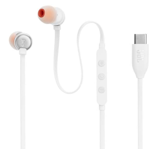JBL Tune 310C USB-C kablede hovedtelefoner hvid