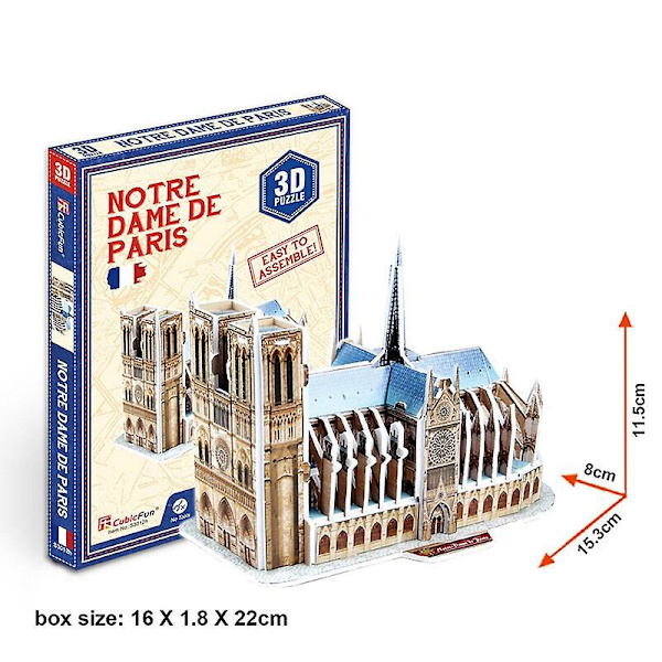3D Papirpusles Ord Berømte Bygninger Tower Bridge Jigsaw Samlet Model Håndværk DIY Læringslegetøj Til Børn Voksne Gaver