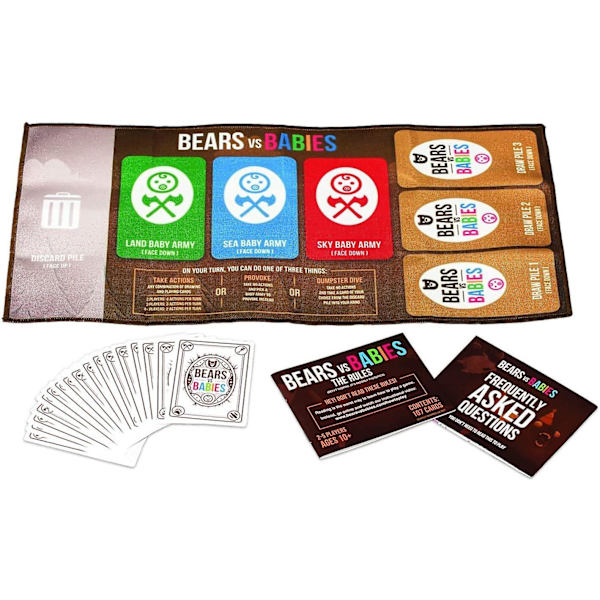 Bjørne mod babyer af Exploding Kittens - Kortspil til voksne, teenagere og børn - Sjovt familiespil