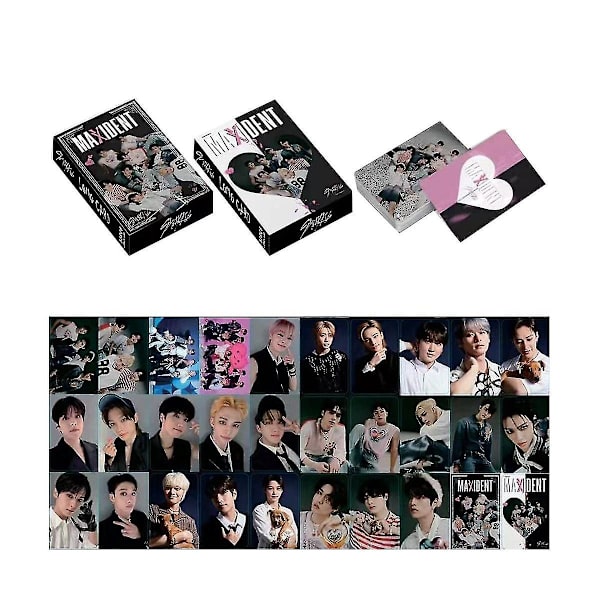 5 pakkausta/150 kpl Stray Kids -valokuvia Kpop Lomo -kortti Onnittelukortti