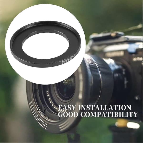 Kamera 39mm til 52mm Metal Step Up Ring Adapter
