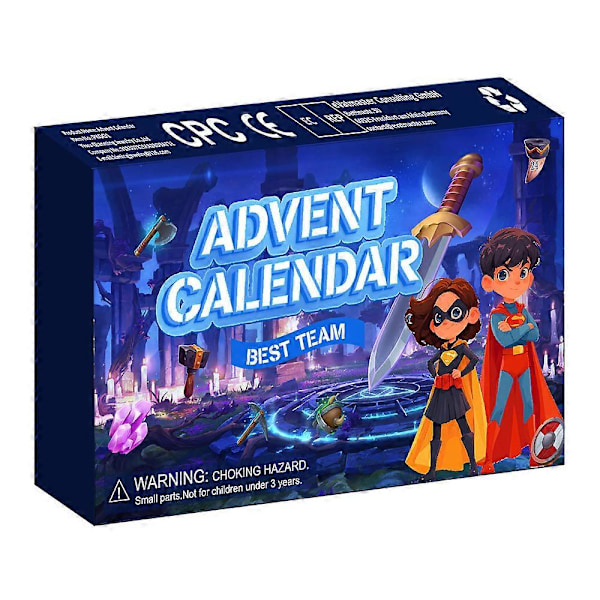 2024 Julekalender med Marvel Superheltefigurer - Modellegetøj til Jul - 24 Dages Nedtælling - Dukke Blind Box - Overraskelsesgave til Børn