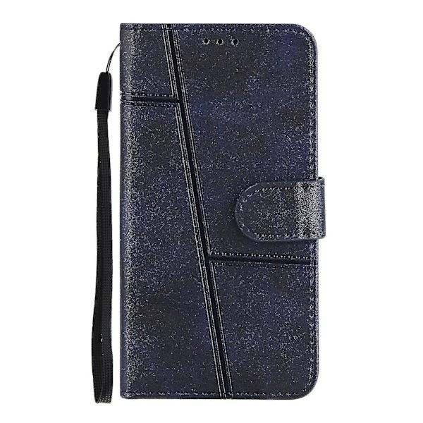 Kompatibelt Samsung Galaxy S21 5g Fodral Läder Folio Cover Magnetisk Premium Etui Coque - Blå
