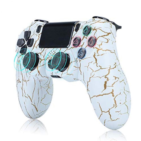 Dotpet Ps4 Controller, Trådløs Controller Kompatibel Med Ps4/ps4 Pro/ps4 Slim/pc Med Touch Panel/lydfunktion/6-axies Sensor/dobbelt Vibration,600ma