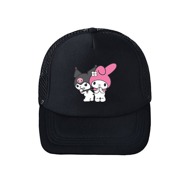 Børne Sanrio Kuromi Trykt Justerbar Snapback Baseball Kasket Åndbar Sommer Sports Mesh Solhat Tegneserie Anime Kreativ Gave