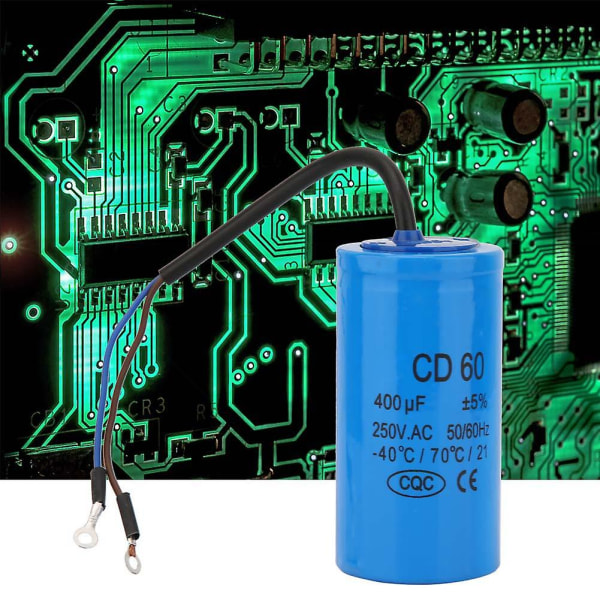 Cd60 Startkondensator med ledning 250v AC 400uf 50/60hz for motor luftkompressor LANG