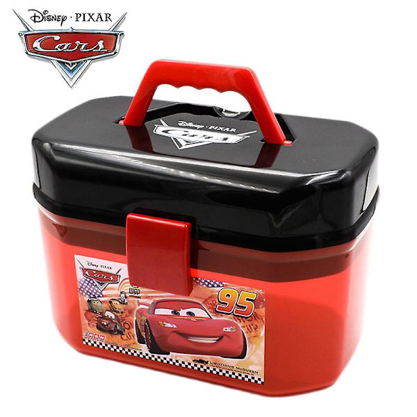 Bærbar opbevaringsboks til Lightning McQueen-biler, der kan indeholde 30 dobbeltlagsbiler, til parkering, legetøj, børns gave drenge - køretøjslegetøj 21