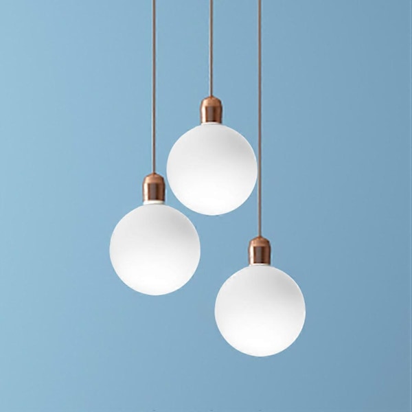 Glas Globe Lampeskærm Udskiftning Lampe Cover Kugleformet Lysekrone Lampeskærm