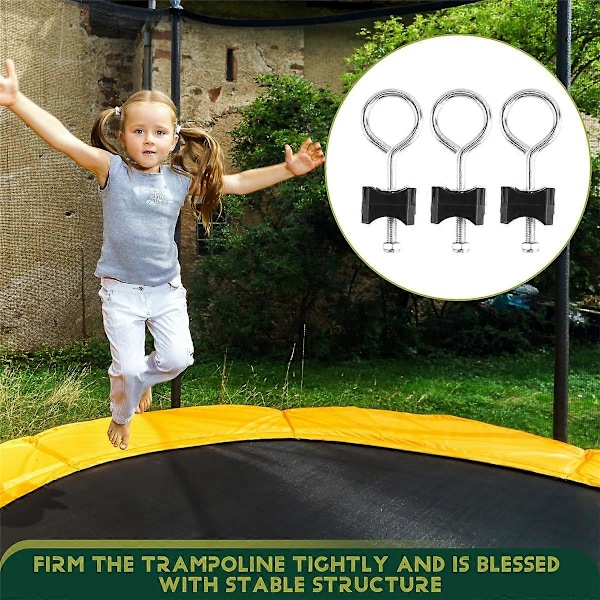 10 st Trampolinskruvar, Trampolintillbehör, Skruvar för att fästa trampolinen, för stora och små