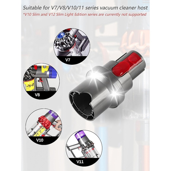 LED-valaistusadapteri muuntaja V7 V8 V10 V11 langattomille imureille