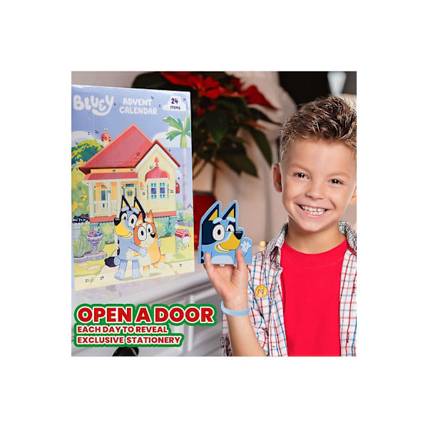 Bluey Julekalender med Papirvarer og Tilbehør
