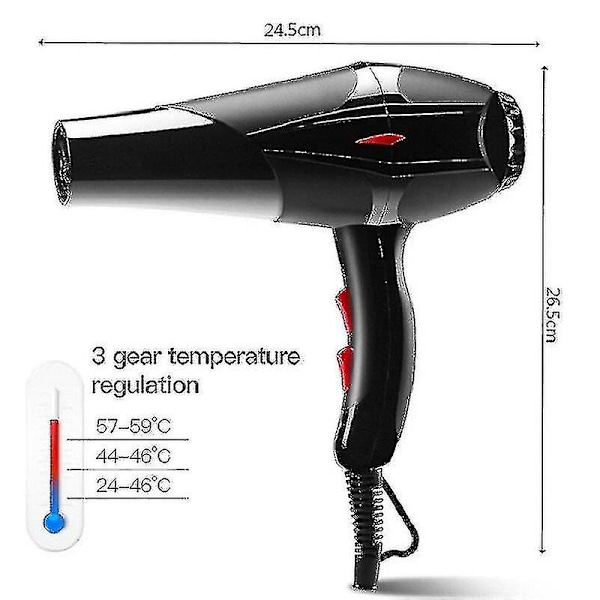 Profesjonell 3200w Hår Tørker Barber Salon Styling Verktøy Varmt Kaldt Luft Hårføner Husholdning Rask Tørking Elektrisk Hårføner Secador