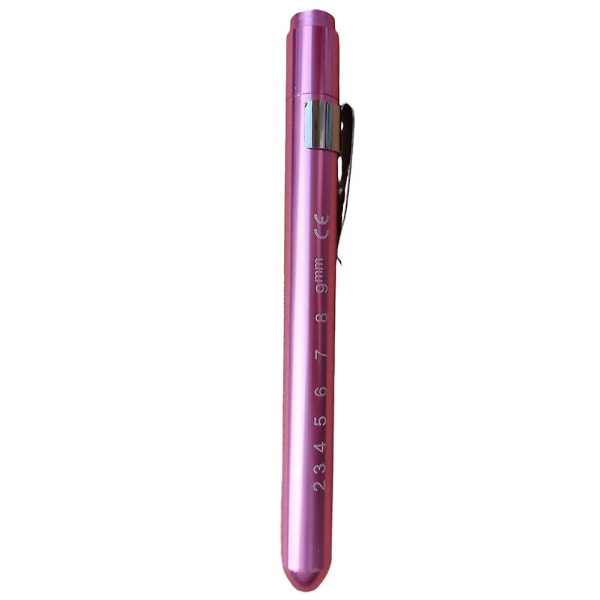 Kannettava kynälamppu kynäpidikkeellä Uudelleenkäytettävä kestävä kynälamppu lääkäreille Light PinkYellow Lig