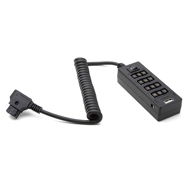 D-tap Til 4 Hun D-tap 2 Dc Usb Output Strømkabel Fordeler Splitter Hub Boks Til V Mount Batterier
