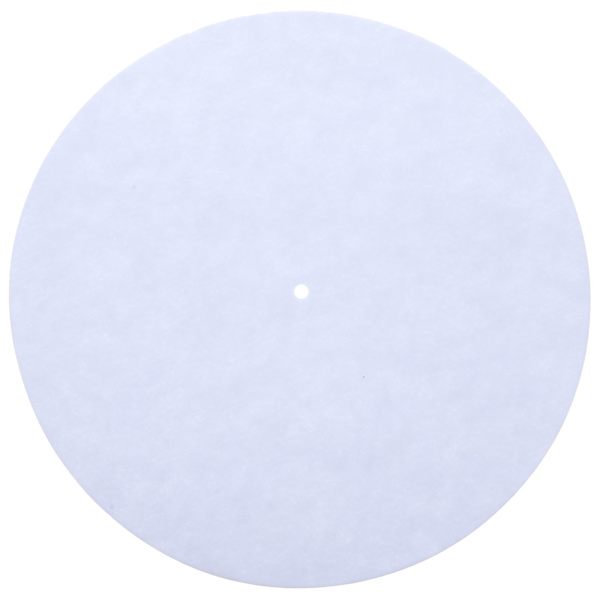 Skivtallriksmatta Pad Antistatisk Skivspelare Mat Antivibration Ullmatta (Vit)