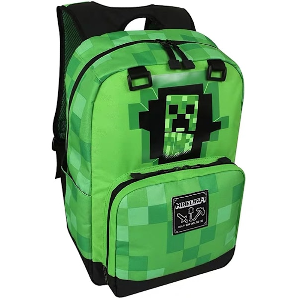 Minecraft-koululaukut ala- ja yläkoululaisille, lasten reput, suuri kapasiteetti, mukavat ja helpot kantaa A2