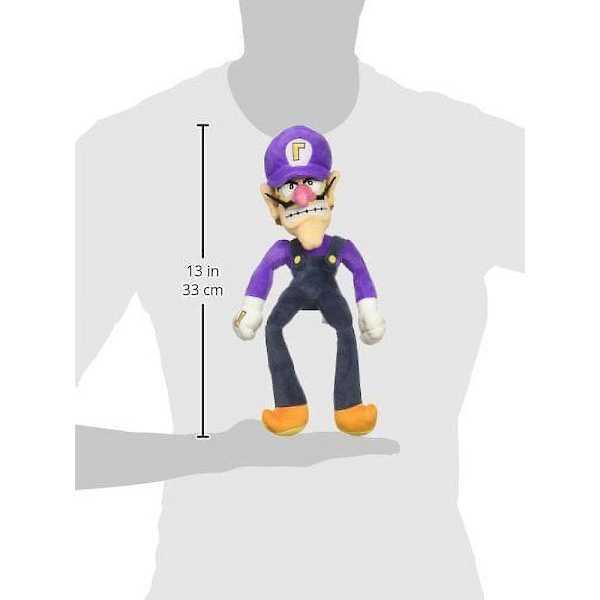 Super Mario All-Stars 1422 Waluigi Plyschleksak, 12,5 tum, Flerfärgad