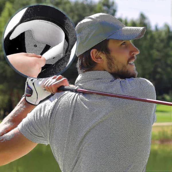 100 st Hatt Svettfoder Golf Absorberande Svettkudde Förhindrar Fläckar Lukt Mjukt Hatt Svett Skydd Engångs