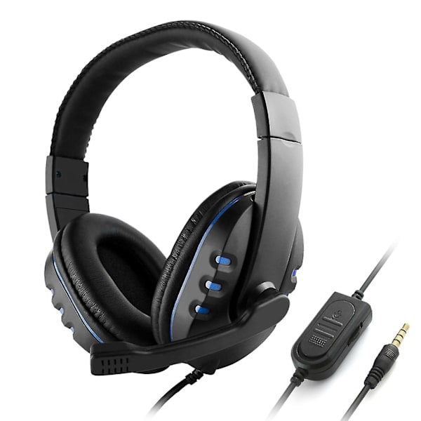 3,5 mm kablet gaming headset med støjreducerende hovedtelefoner med mikrofon