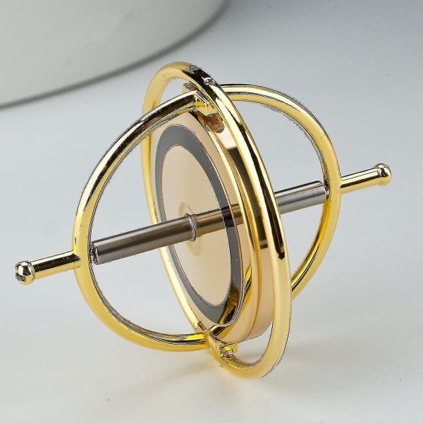 Heavy Duty Gyroscope (solid metallrotor): Robust och stabil (ger bra spelupplevelse)! Hög- Gold-Black