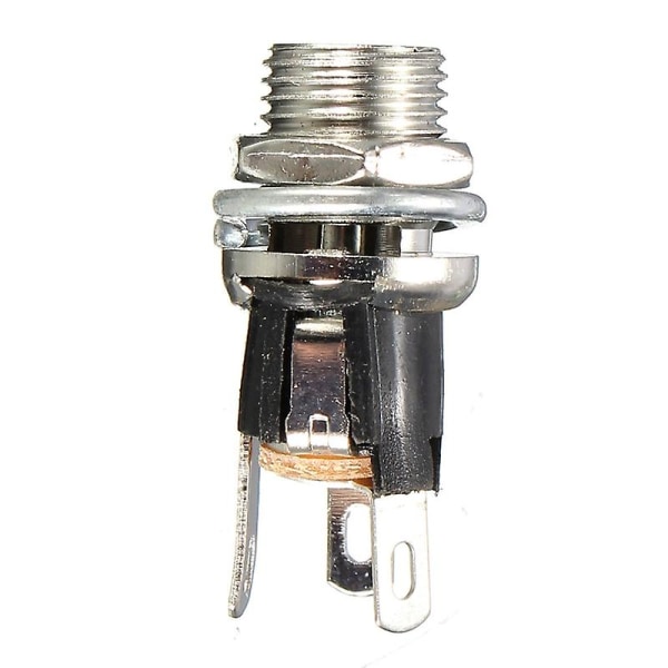 2,1 mm X 5,5 mm skruelåsing DC Strømkontakt Hunnplugg &amp; Metallpanelmontert kontakt Lokaliserbar sikker standard stikkontakt