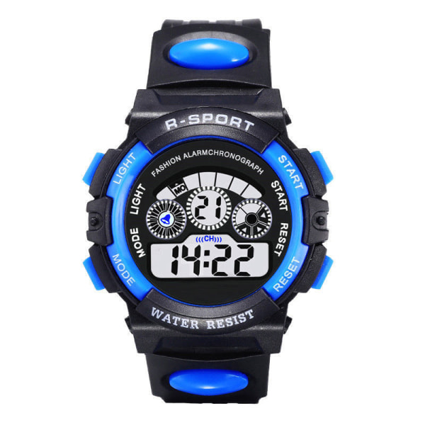 Watch Digitaalinen musta watch LED- watch , sininen