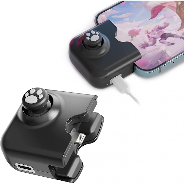 Yao L1 PRO Mobilspillkontroll Joystick for iPhone (iOS 13.4 eller nyere, for iOS-mobilspill), Spillkontroll kompatibel med PUBGG Mobile, Call of