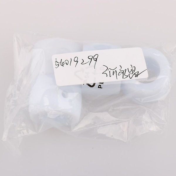 4 stk. 16 mm Bordfodboldbord Stang Bumper Buffer Til Bordfodbold Hvid