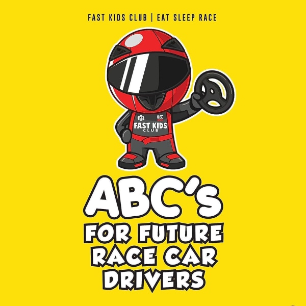 Abc S tuleville kilpa-autonkuljettajille Aakkoskirja Vauvakirja Baby -lahja lapsille