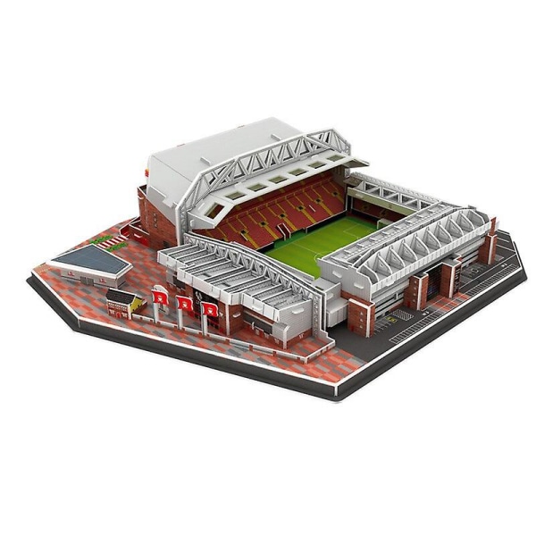 3D-papirpuslesett – Bygg Anfield Football Stadium i Anfield, Liverpool – 3D-jigsaw-puslesettmodell – Lekeornamenter – Gaver – Stor størrelse – Sz