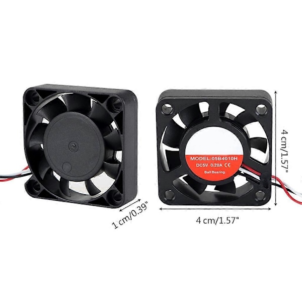 MK3S+ Kylmäpuhallin 4010 40x40x10mm DC5V 0.2A Hotend Kylmäpuhallin Jäähdytin Turbo Pieni Puhelin 3D-tulostimen Osa