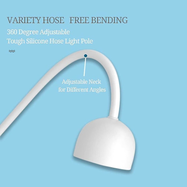 Uv Led Nail Art Lamp, Black Light 24 W 365nm 405nm Usb Gooseneck Lamp 360 Rotatable Led Uv Glue Curing Lamp For Uv Gel Manicure And Uv Curing May 5.3