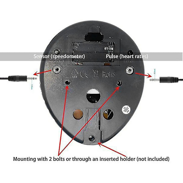 Ersättningsmonitor för hastighetsmätare till motionscykel, träningscykelcomputer, utan pulsmätning