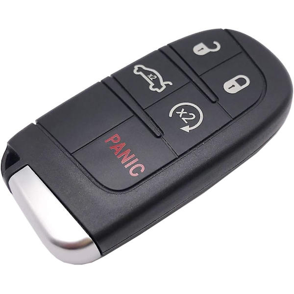5 knapper erstatning smart fjernbetjening nøgle fob til Jeep Grand Cherokee Dodge Challenger Charger Dart Durango Journey Chrysler 300 Keless Entry Key Fob