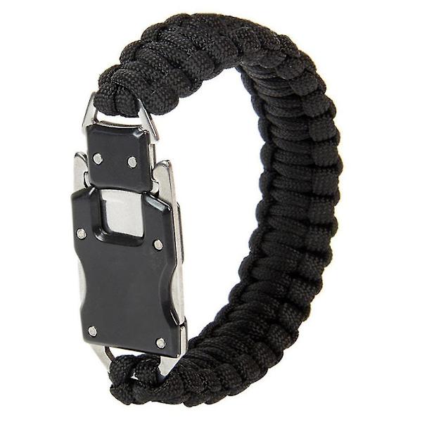 Paracord-ulkoilmatyökaluranneke Selviytymisvarusteet Monikäyttöinen Selviytymisranneke Ulkoilma Leirintä Vaellus Kalastus