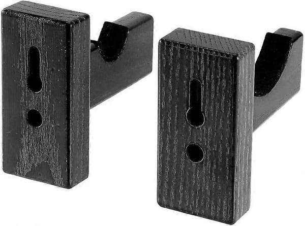 4 Pak Baseball Bat Display Case Holder, Massivt Træ Rack Beslag Baseball Bat