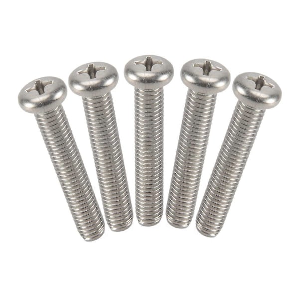 M8 x 45mm 304 Ruostumaton Teräs Koneruuvi Pultti 5kpl