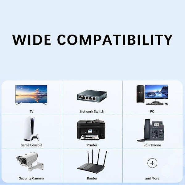 Ethernet-adapter for Starlink Gen 2, satellittinternettadapter for rektangulær parabol, kompatibel med Starlink Gen V2, ekstern nettverksadapter