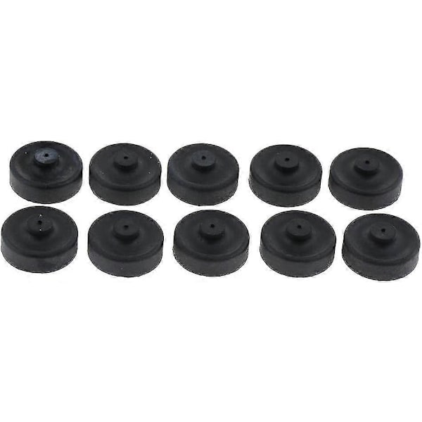10 stk Gummikoppdeler Membran Luftpumpe For Akvarium Fiskepumpe Erstatning, Svart, 2